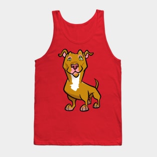 Red Pit Bull Tank Top